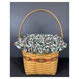 Longaberger Christmas Hanging basket w/ handle
