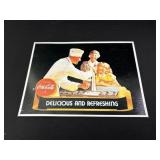 Coca Cola Delicious and Refreshing Metal Sign