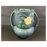 Roseville Style 985-8 Double Handle Floral Vase