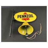 Pennzoil Cast Iron Bell Advertisement