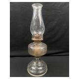 Antique Clear Glass Kerosene Oil Lamp
