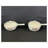 Corning Ware Country Festival Pots with Pyrex