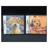 Nintendo DS Zoo Tycoon and Nintendogs