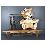 Shelf is 35" and bear is 21"