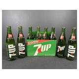 7UP 16 oz return-for-deposit glass soda bottles