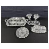 Floral Design Serving Tray, Creamer, and More