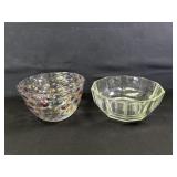 2 Glass Center Piece Bowls