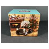 FG Square Santa Hot Rod Snow Globe