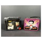 Betty Boop Shakers and Small Tin Lunch Box