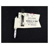 Nicholls & Sons Auburn Illinois Rain Gauge