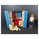 Vintage Mattel Barbie Skipper Doll and Carrying