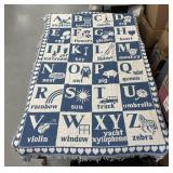 Woven Alphabet blanket