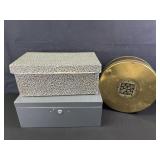 Vintage Tin, File Box, and Cash Box
