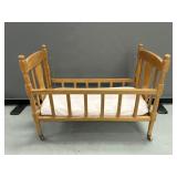 Antique Wooden Baby Doll Crib