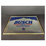 Vintage Busch Beer advertising mirror