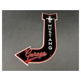 Mustang Garage Arrow Sign