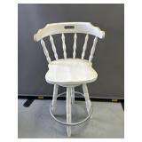 White Swivel Bar Stool