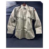 Vintage Military Button Up Shirt (No Visible Size)