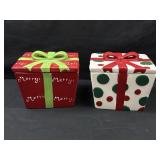 Real Home Christmas Presents Lidded Jars