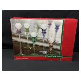Set Of 5 Crystal Candle Holders (One Is Broken)