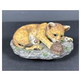 Porcelain masterpiece Homco Lion and turtle