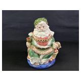 Fitz and Floyd Santa Christmas Cookie Jar