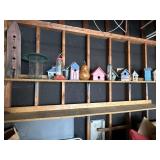 15 bird houses and feeders