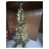 Pre lit Christmas tree and more