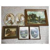 F. Buckley framed landscape prints and more