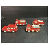 4 Tootsie Toy Trucks