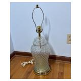 Glass Base Table Lamp (Missing Lamp Shade)