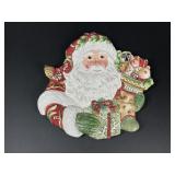 Fitz and Floyd Santa Christmas Decorative Plate