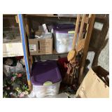 Shelves Of Christmas Decor, Lights, and More