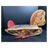 Small wooden rocking horse