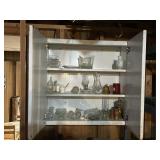Contents of cabinet Glass Ware and More