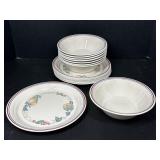 Corelle Abundance Desert plates and bowls