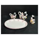 Mini Cow Tea Set