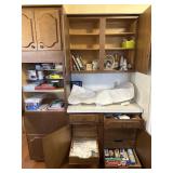 Contents of of the built in Cabinets