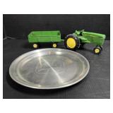 John Deere Ertle tractor with wagon an John Deere