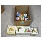 Vintage stacking blocks and more