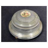 Vintage Metal Powder Music Box