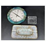 Ash Trays and Clock