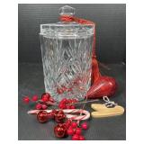 Crystal Cut Glass Lidded Candy Jar