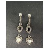 Sterling silver Earring set with changeable