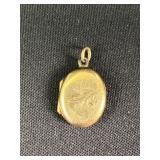 90i back and front gold locket