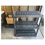 Small Black Plastic Shelf and Shelf Parts