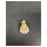 10k gold Ben Franklin service pendant