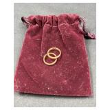 2 14k - 1/20 R.G.R.N.  Baby rings