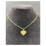 Beverly Hills 14k heart necklace