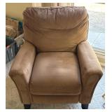 Brown Microfiber Push-Back Recliner